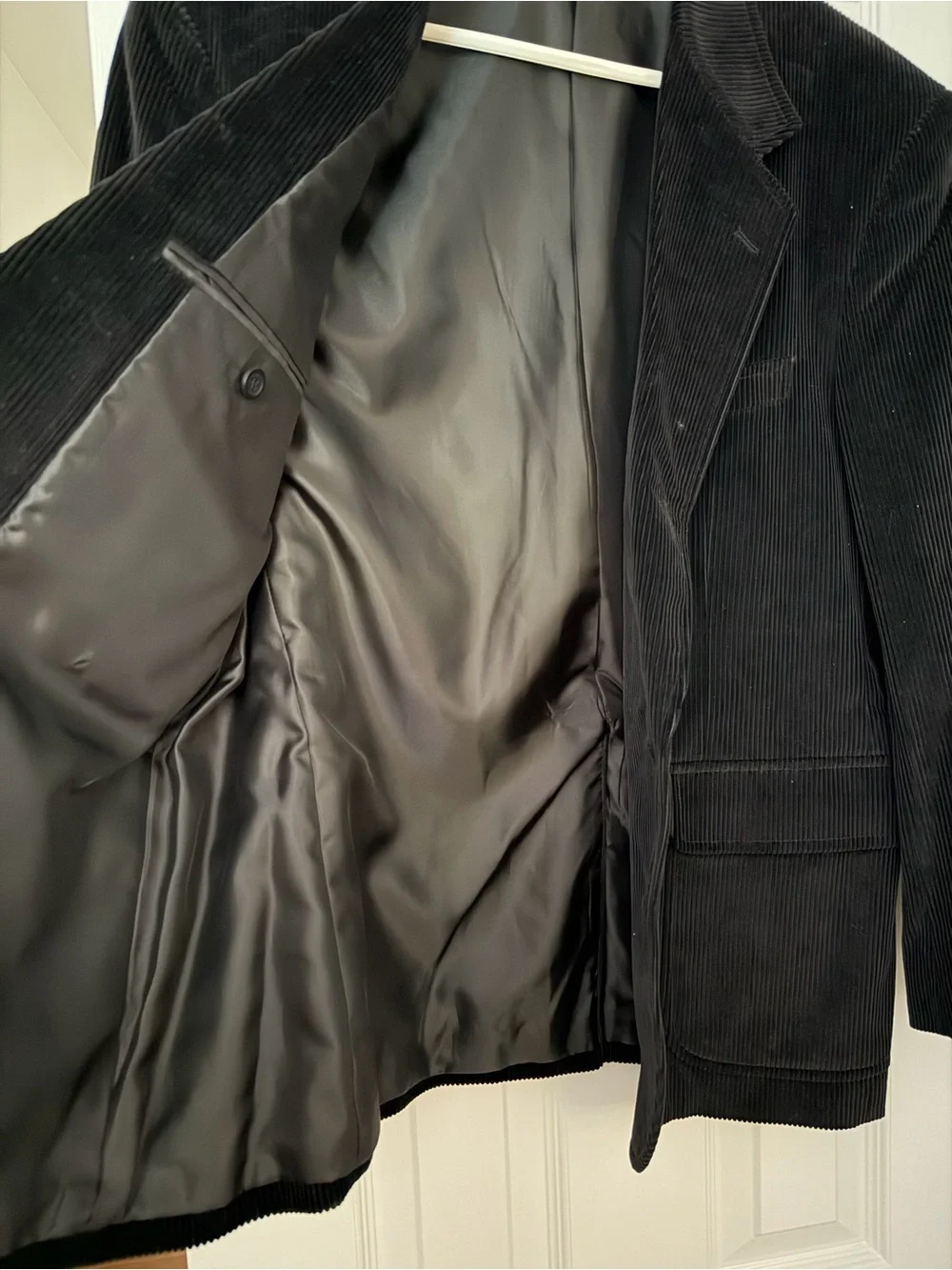 David Taylor Black Corduroy Sport Coat